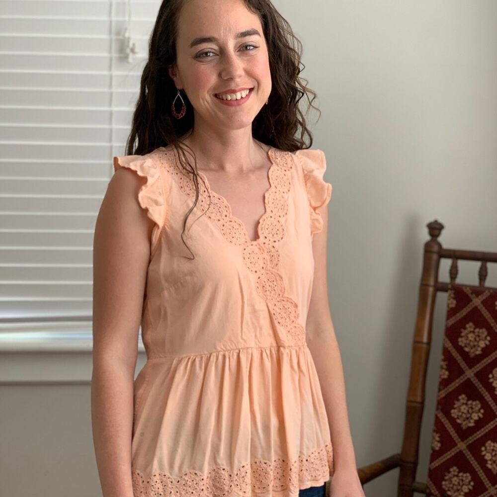 LOFT Pretty Pink Top, Size 8P